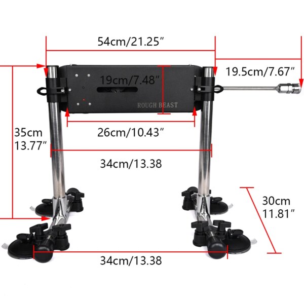 ROUGH BEAST-Machine Sexuelle existent avec Gode, Accessoire de Rêves, Sans Fil, Puissance 70W, Jouet Sexuel Télescopique pour Femme et Homme – Image 4