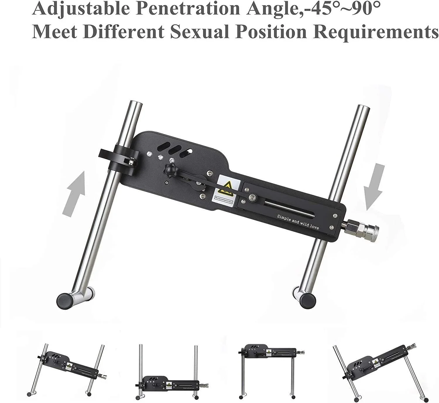 Machine Sexuelle Sans Fil pour Femme, 70W, Jouet Sexuel Muet avec Gode, 3-9cm
