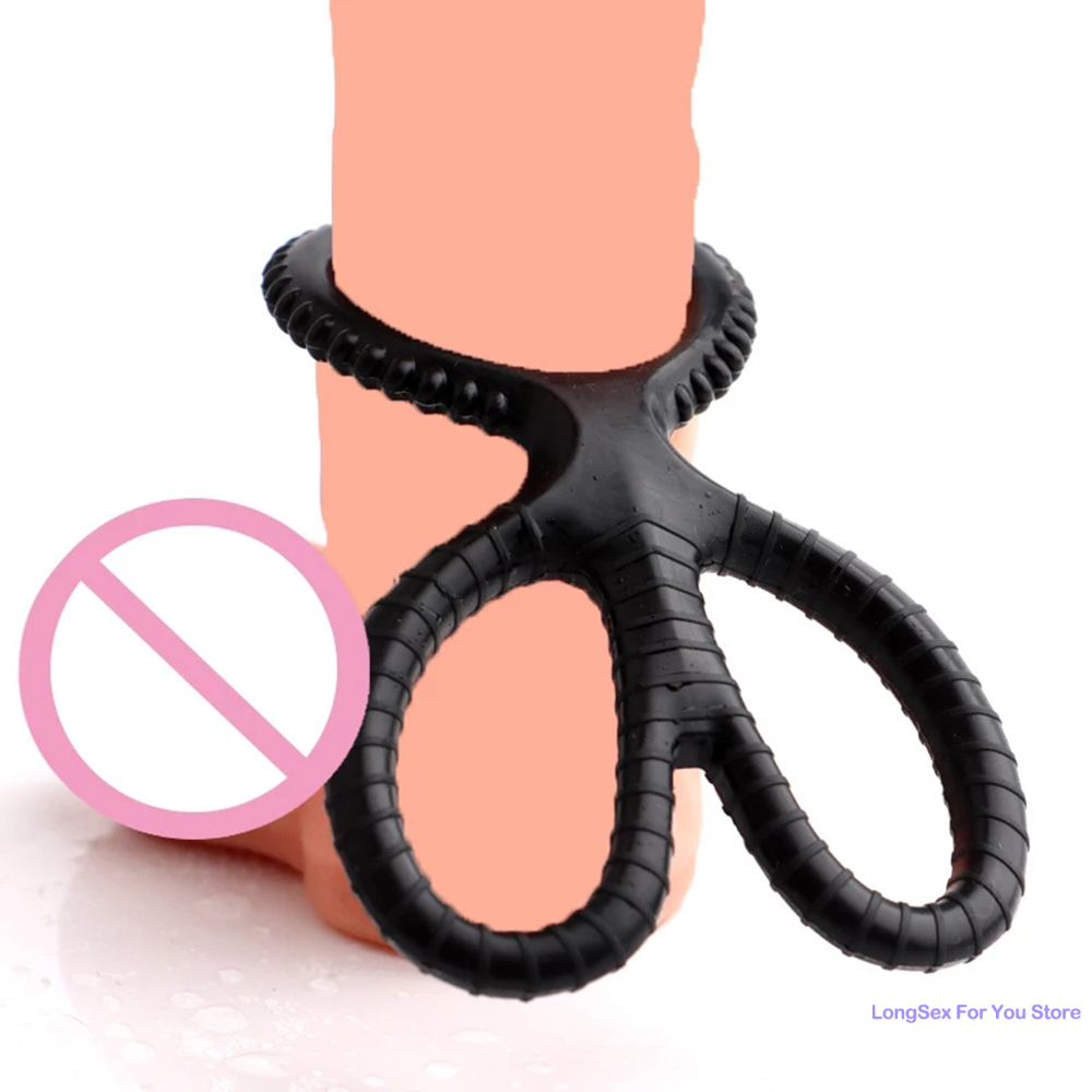 Anneau de pénis en silicone réutilisable pour hommes, Maastricht l'éjaculation, anneau de pénis de sperme, agrandissement du pénis, jouets sexuels extensibles sexy pour hommes Anneau de pénis en silicone réutilisable pour hommes, Maastricht l'éjaculation, anneau de pénis de sperme, agrandissement du pénis, jouets sexuels extensibles sexy pour hommes