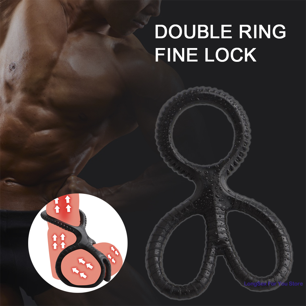 Anneau de pénis en silicone réutilisable pour hommes, Maastricht l'éjaculation, anneau de pénis de sperme, agrandissement du pénis, jouets sexuels extensibles sexy pour hommes Anneau de pénis en silicone réutilisable pour hommes, Maastricht l'éjaculation, anneau de pénis de sperme, agrandissement du pénis, jouets sexuels extensibles sexy pour hommes