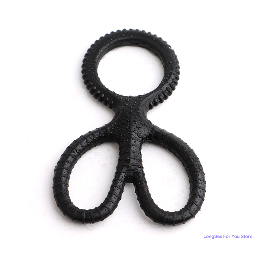 Anneau de pénis en silicone réutilisable pour hommes, Maastricht l'éjaculation, anneau de pénis de sperme, agrandissement du pénis, jouets sexuels extensibles sexy pour hommes Anneau de pénis en silicone réutilisable pour hommes, Maastricht l'éjaculation, anneau de pénis de sperme, agrandissement du pénis, jouets sexuels extensibles sexy pour hommes