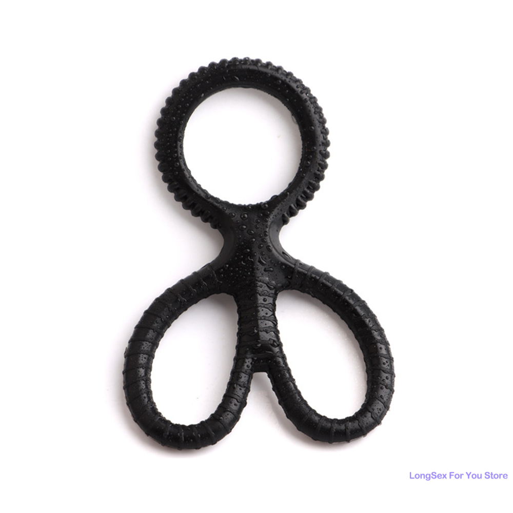 Anneau de pénis en silicone réutilisable pour hommes, Maastricht l'éjaculation, anneau de pénis de sperme, agrandissement du pénis, jouets sexuels extensibles sexy pour hommes Anneau de pénis en silicone réutilisable pour hommes, Maastricht l'éjaculation, anneau de pénis de sperme, agrandissement du pénis, jouets sexuels extensibles sexy pour hommes