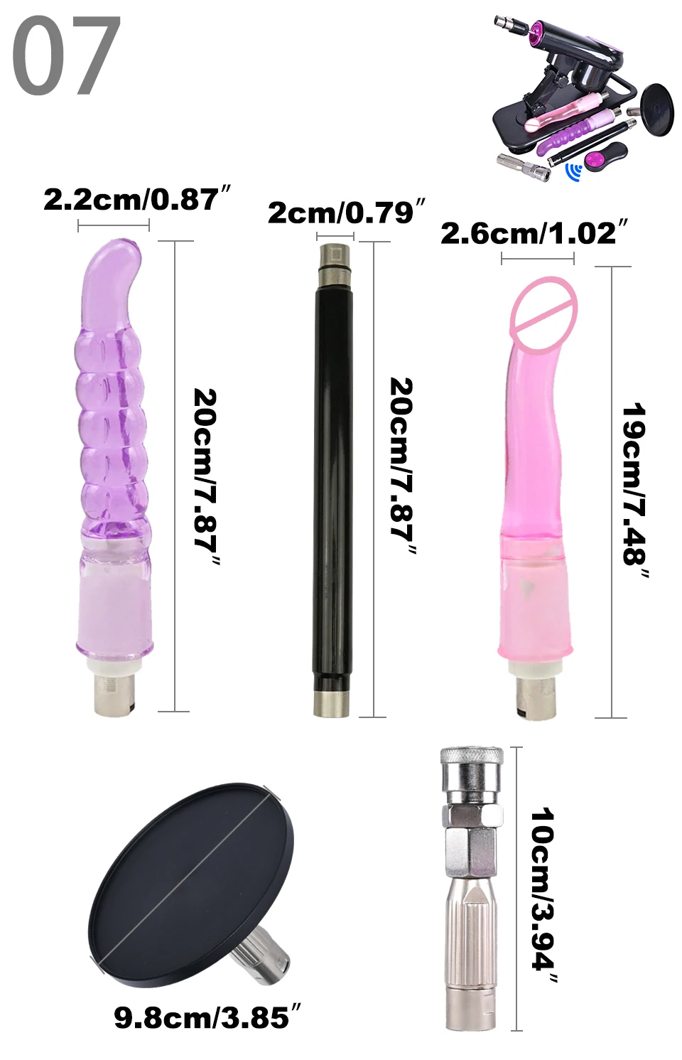 Machine Sexuelle Améliorée sans Fil pour Femme, Pistolet à Pompe existent, Jouet Sexuel pour Couple