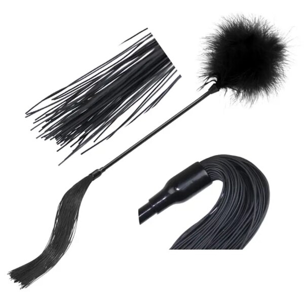 Bâton de fessée flirtant pour couples, jouets sexy, accessoires de fouet, fournitures pour adultes, jeux, chatouiller, anciers de plume, Sex Shop 18, 7.0 – Image 2