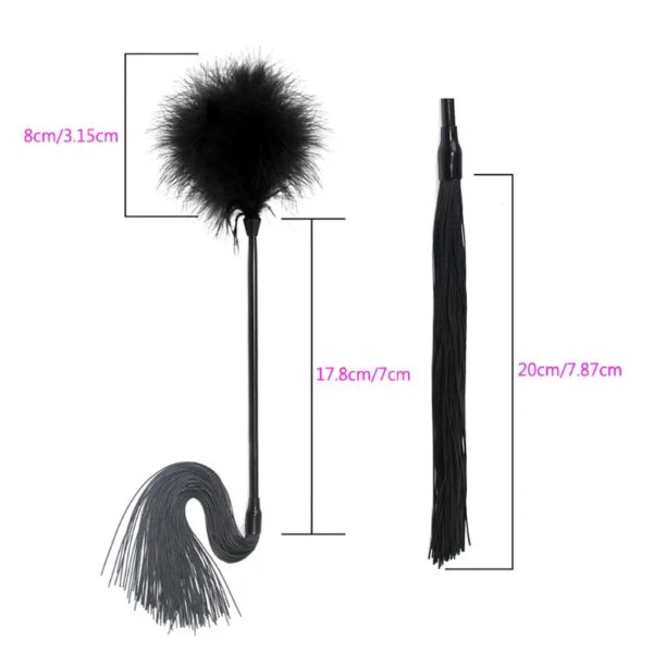Bâton de fessée flirtant pour couples, jouets sexy, accessoires de fouet, fournitures pour adultes, jeux, chatouiller, anciers de plume, Sex Shop 18, 7.0 – Image 5