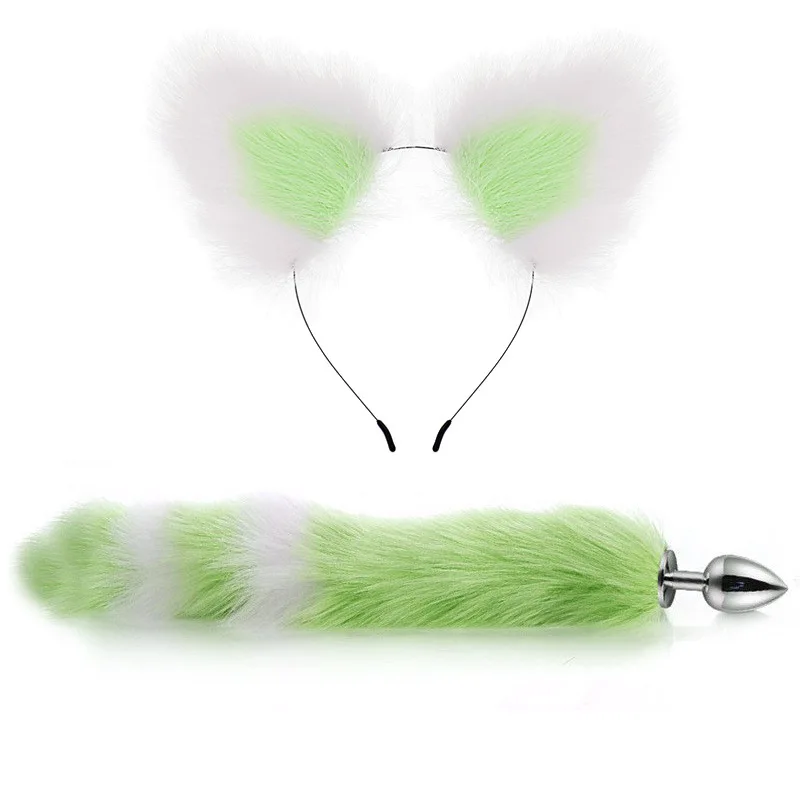 Ensemble de jouets sexuels pour adultes, queue de renard, plug anal, simulation d'oreille de renard, pièce de sauna, SM, sexy