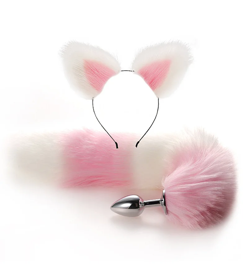 Ensemble de jouets sexuels pour adultes, queue de renard, plug anal, simulation d'oreille de renard, pièce de sauna, SM, sexy