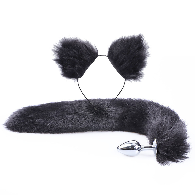 Ensemble de jouets sexuels pour adultes, queue de renard, plug anal, simulation d'oreille de renard, pièce de sauna, SM, sexy