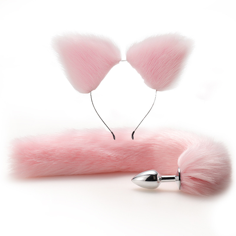 Ensemble de jouets sexuels pour adultes, queue de renard, plug anal, simulation d'oreille de renard, pièce de sauna, SM, sexy