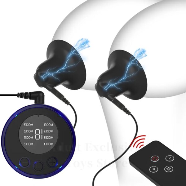 Pince à seins à électrode pour hommes et femmes, jouets sexuels à thème médical, choc électrique, gadgets sexy, flirt prénatal, continent, couple – Image 6