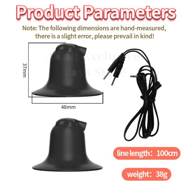 Pince à seins à électrode pour hommes et femmes, jouets sexuels à thème médical, choc électrique, gadgets sexy, flirt prénatal, continent, couple – Image 4