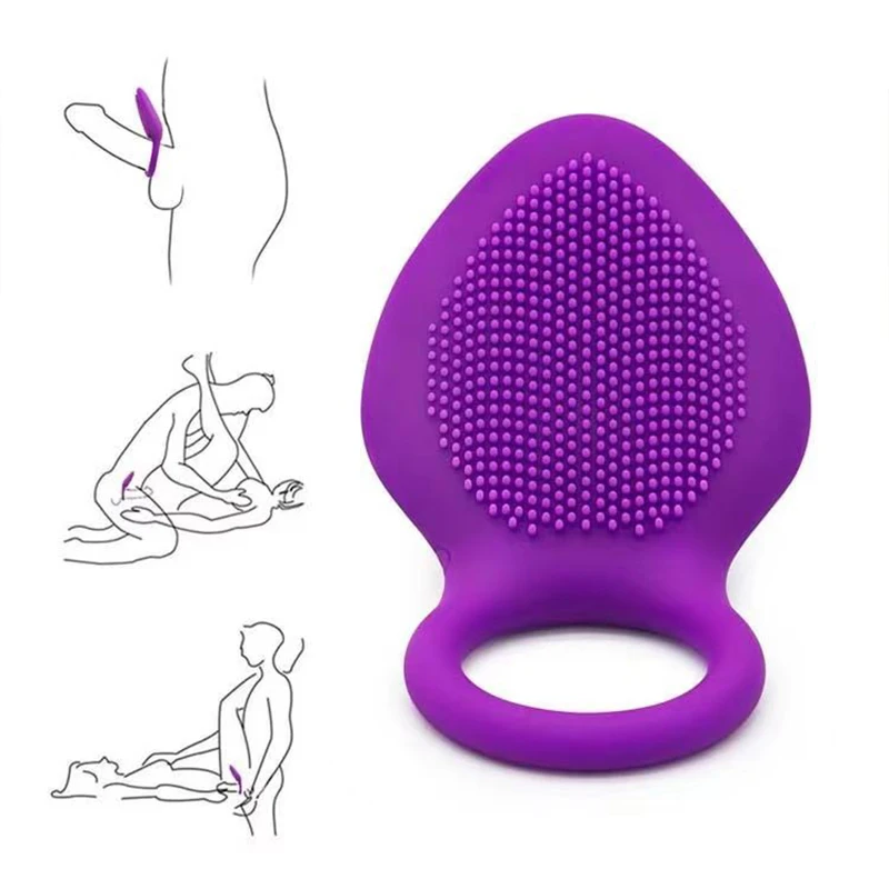 Anneau de pénis stimulateur de Clitoris vibrant, point G, jouets sexuels pour Couple, vibromasseur à manches fines