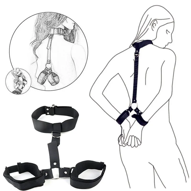 Collier menottes d'esclave Sexy, jeux pour adultes, fétiche, flirt, Bdsm, équipement de Bondage sexuel, corde, jouets sexuels pour femmes, accessoires érotiques pour Couples