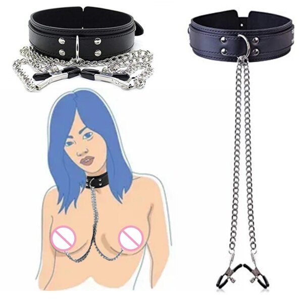 Collier menottes d'esclave Sexy, jeux pour adultes, fétiche, flirt, Bdsm, équipement de Bondage sexuel, corde, jouets sexuels pour femmes, accessoires érotiques pour Couples