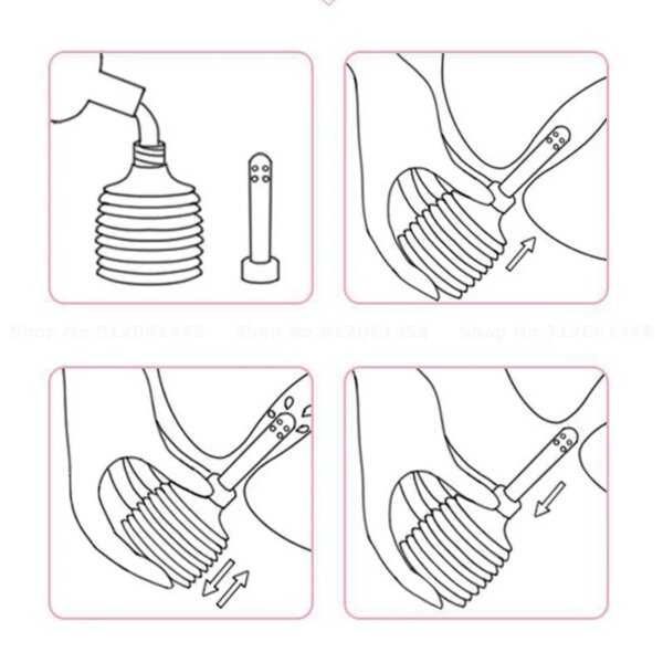 Nettoyeur de lavement pour hommes et femmes, jouets sexy, plug anal complet pour filles, outils sexy, jouets sexuels pour adultes, 180ml – Image 3