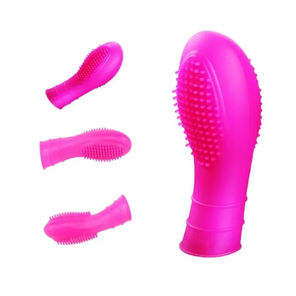 Isotvibrateur de massage féminin, manchon de doigt, mastjaune, point G, clitoris épais, orgasme, adulte, lesbienne, jouet sexy, 7,0