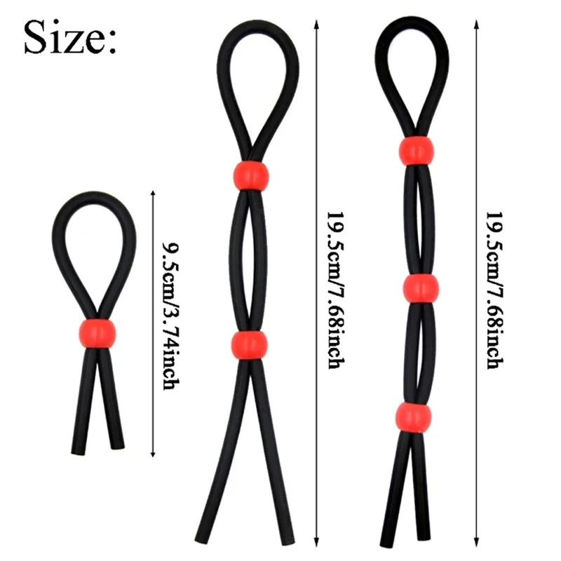 Anneaux péniens en silicone réglables pour hommes, retardement de l'érection, anneaux de pénis sexy, produits sexuels, appareils pour hommes, produits pour adultes