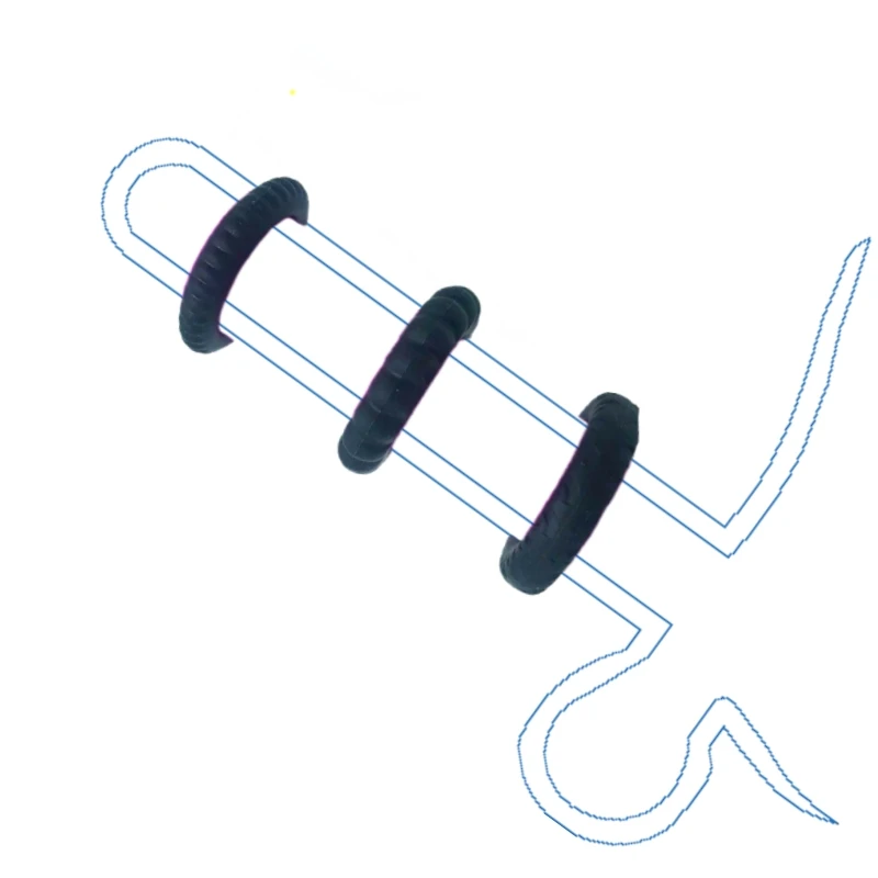 Anneau pénien en silicone à haute élasticité pour hommes, jouet sexuel, extenseur de gode de retenue BDSM Penys, boutique sexy, gadgets 7.0