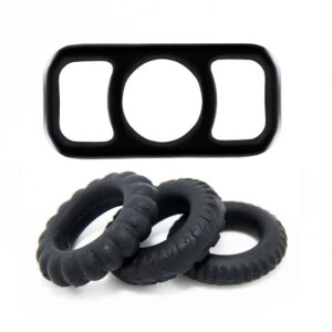Anneau pénien en silicone à haute élasticité pour hommes, jouet sexuel, extenseur de gode de retenue BDSM Penys, boutique sexy, gadgets 7.0