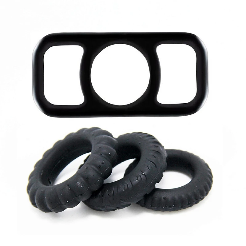 Anneau pénien en silicone à haute élasticité pour hommes, jouet sexuel, extenseur de gode de retenue BDSM Penys, boutique sexy, gadgets 7.0