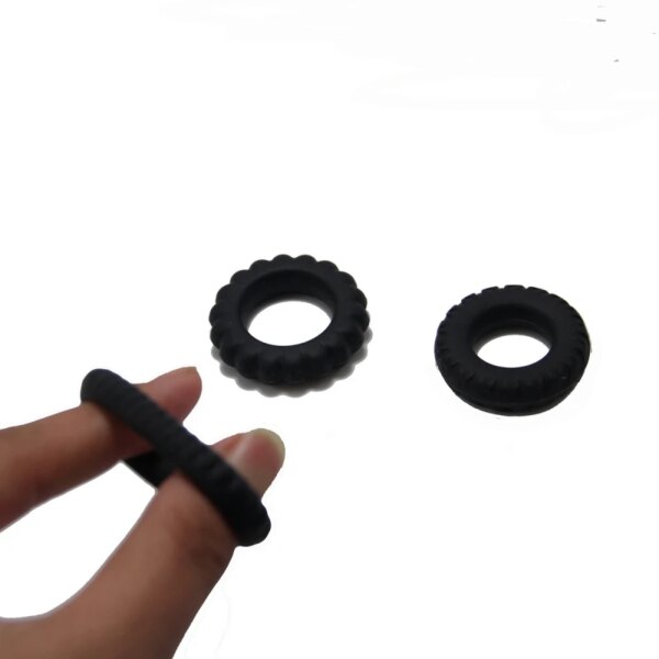 Anneau pénien en silicone à haute élasticité pour hommes, jouet sexuel, extenseur de gode de retenue BDSM Penys, boutique sexy, gadgets 7.0 – Image 3