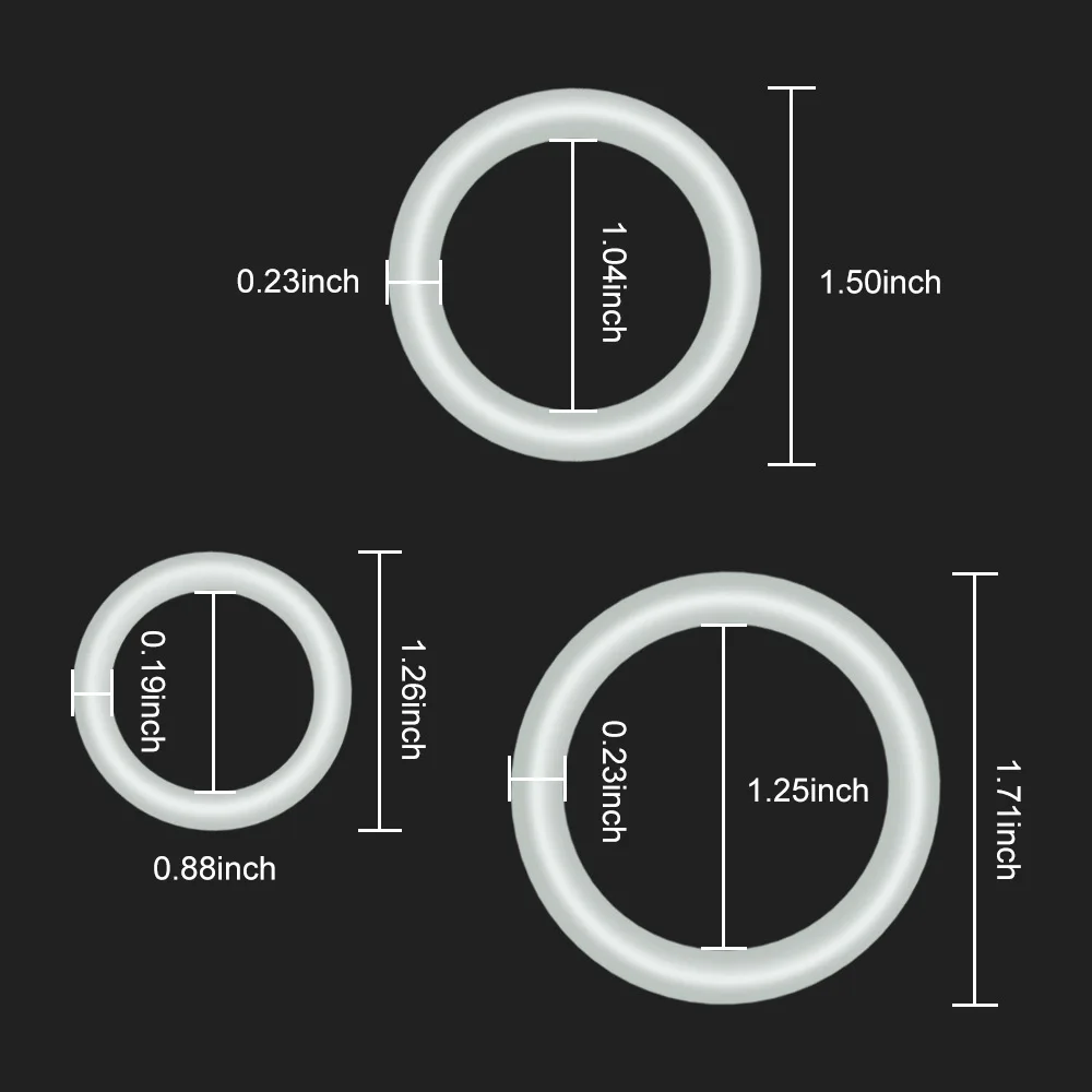 Anneaux de Pénis Shoes en Silicone Lisse pour Homme, Retardement de l'Éjaculation, Anneau d'érection Sexy, Produit pour Adulte, Jouets Sexuels, 3 Pièces