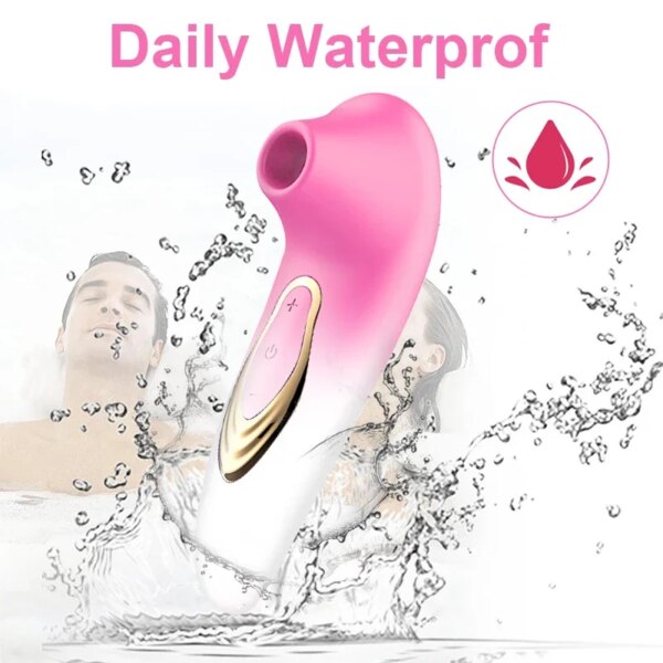 Vibromasseur de succion de clitoris pour femmes, ventouse injuste, clitoris, clitoris, ples continents, aspirateur Chev, stimulateur de mastjaune féminin, masseur, jouet sexuel pour adulte – Image 4