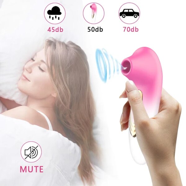 Vibromasseur de succion de clitoris pour femmes, ventouse injuste, clitoris, clitoris, ples continents, aspirateur Chev, stimulateur de mastjaune féminin, masseur, jouet sexuel pour adulte – Image 5