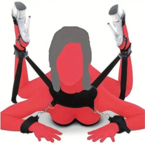 Sangle de bondage réglable SM pour couples et hommes, ensemble de jouets sexy unisexes, manchette de cuisse et menottes, SFP