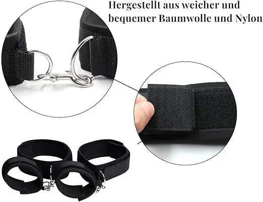 Sangle de bondage réglable SM pour couples et hommes, ensemble de jouets sexy unisexes, manchette de cuisse et menottes, SFP