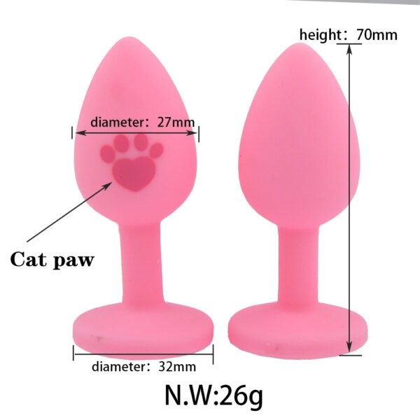 Bouchon Anal en Silicone à griffes de chat Sexy et mignon, unisexe, jouets adultes pour hommes et femmes, entraîneur Anal pour Couples – Image 2