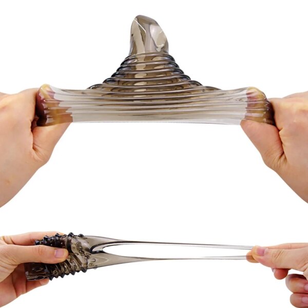 Anneau de pénis pour homme adulte, jouets Sexy pour retarder l'éjaculation, Stimulation érotique Intense du clitoris, pour Couples, orgasme, agrandissement – Image 4