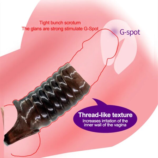 Anneau de pénis pour homme adulte, jouets Sexy pour retarder l'éjaculation, Stimulation érotique Intense du clitoris, pour Couples, orgasme, agrandissement – Image 2