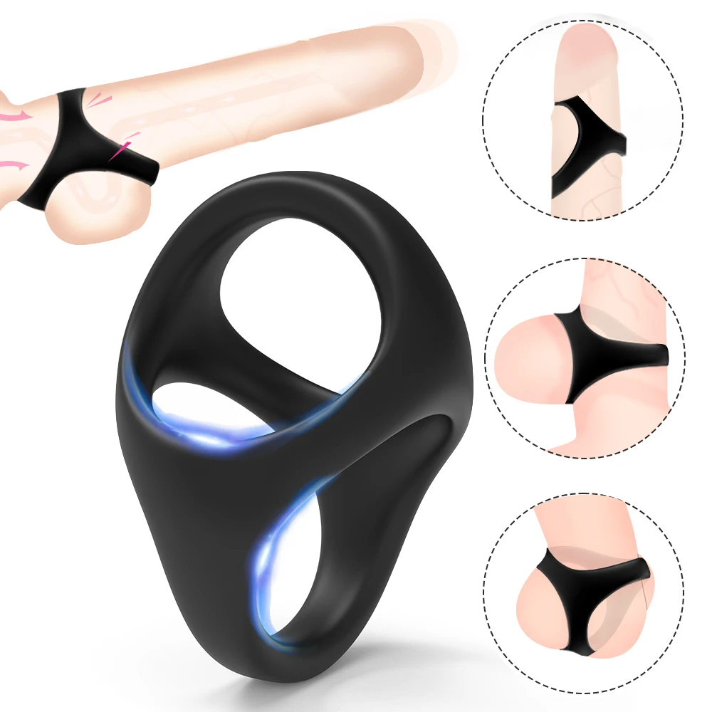 Anneau de pénis pour homme adulte, jouets Sexy pour retarder l'éjaculation, Stimulation érotique Intense du clitoris, pour Couples, orgasme, agrandissement