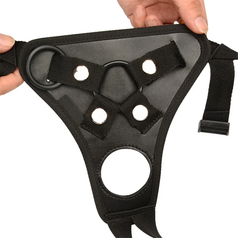 Culotte de chasteté en cuir sexy pour hommes et femmes, pantalon de bondage Strapon, ensemble de gode pénis, jouets sexuels flirtants pour couples, corps SFP, 18