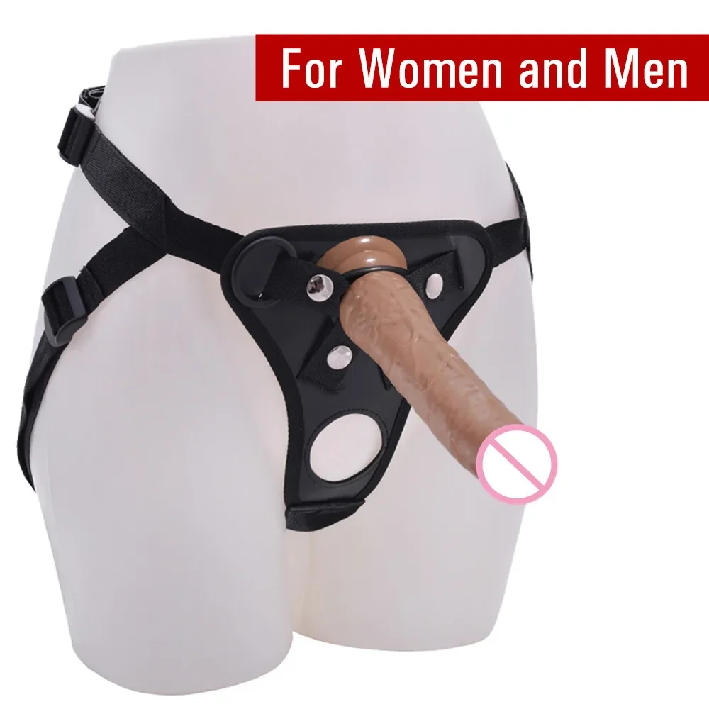 Culotte de chasteté en cuir sexy pour hommes et femmes, pantalon de bondage Strapon, ensemble de gode pénis, jouets sexuels flirtants pour couples, corps SFP, 18