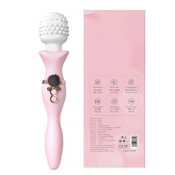 Bâton de massage vibrant AV pour femme, jouet sexuel, gode de massage clitoridien, vibrateur, machine sexuelle, 18 +, femme, nouveau, 2023 – Image 6