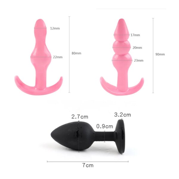 Mini Plug Anal Sexy en Silicone Souple pour Homme et Femme, Jouet Sexuel, Énergie, Adulte, Gay, 1 Pièce – Image 2