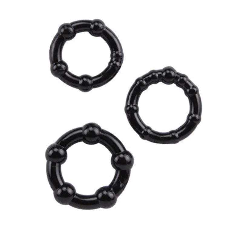 Masturbateur en Silicone pour homme, agrandisseur de bite Sexy, retarde l'éjaculation, jouets sexuels d'érection pour Couples adultes de 18 ans et plus, ensemble de 3 pièces