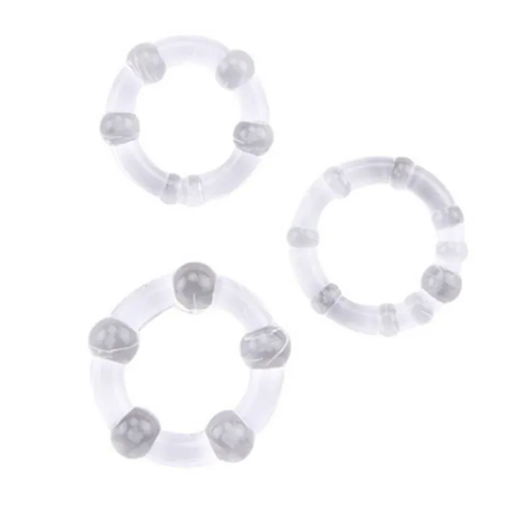 Masturbateur en Silicone pour homme, agrandisseur de bite Sexy, retarde l'éjaculation, jouets sexuels d'érection pour Couples adultes de 18 ans et plus, ensemble de 3 pièces