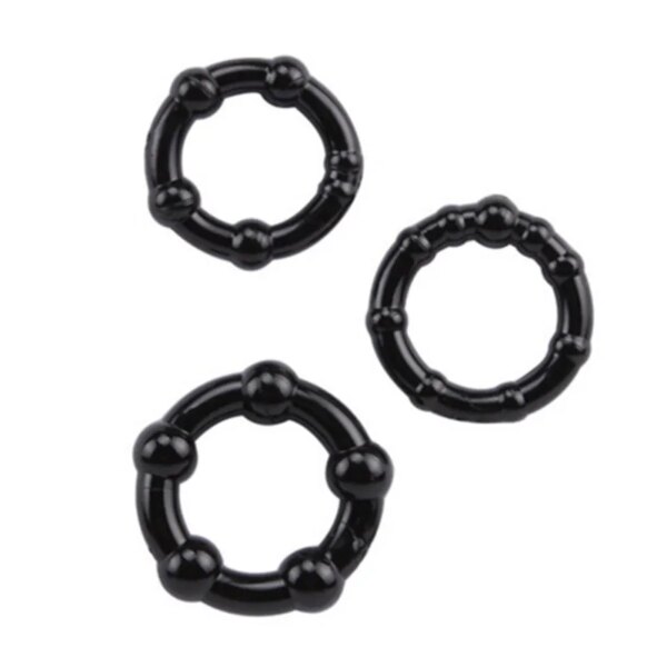 Masturbateur en Silicone pour homme, agrandisseur de bite Sexy, retarde l'éjaculation, jouets sexuels d'érection pour Couples adultes de 18 ans et plus, ensemble de 3 pièces – Image 5