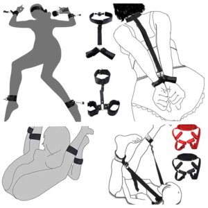 Costume de bondage à sangle pour adultes, jouets Bsie M, retenue des mains et des jambes, lingerie sexy, accessoires SM, gay, 7. 0 18 produits