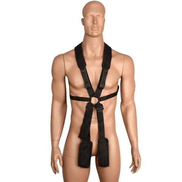 Écarteur de liaison en nylon BDSM Sex Toys pour hommes, équipement de bondage, jeux pour adultes, couple de chasteté, ceinture oscillante, ensemble de retenue, boutique sexy, 7.0 – Image 3