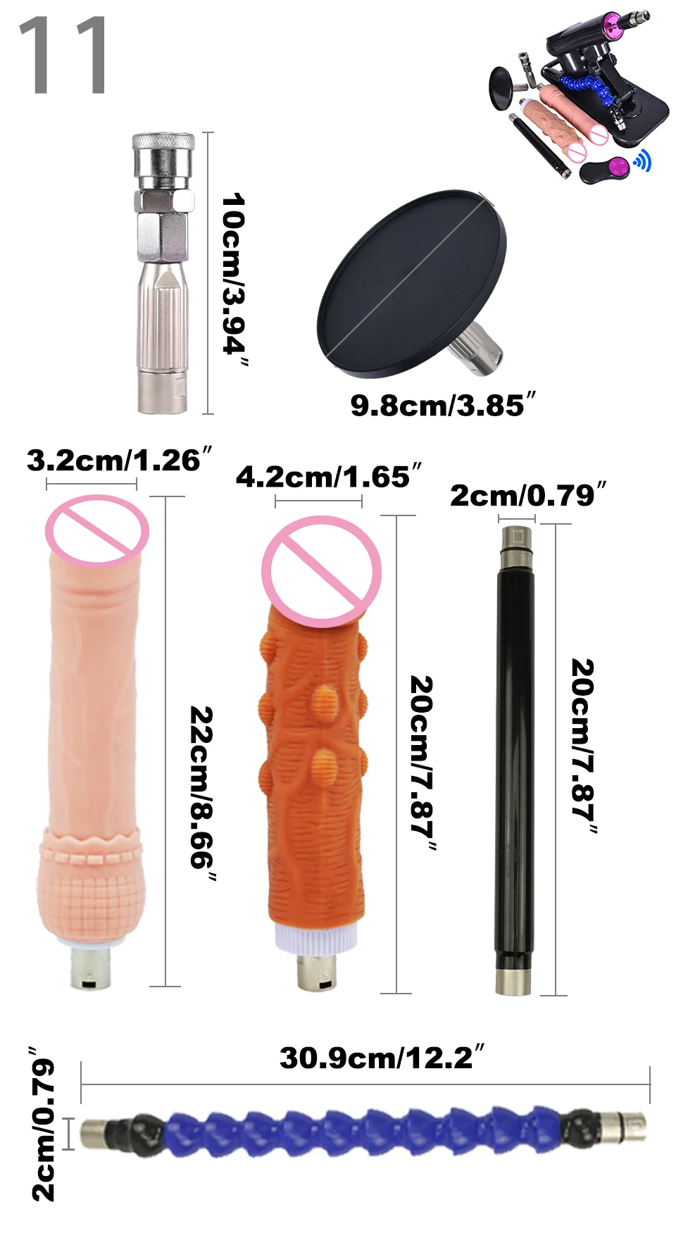 VAZEEK-Machine Sexuelle existent Sans Fil pour Femme et Homme, Jouet Sexuel Télescopique, Accessoire de Rêves de Gode, 3XLR