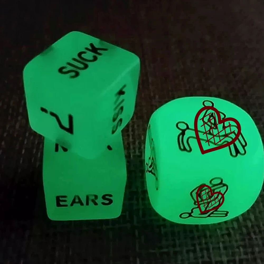Jeux de dés sexuels BDSM, accessoires de Posture Sexy, nouveauté cadeau de fête, brille dans la nuit, ensemble de dés de Position sexuelle, jeu érotique pour adultes, pour Couples