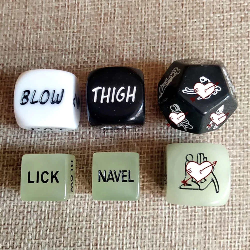 Jeux de dés sexuels BDSM, accessoires de Posture Sexy, nouveauté cadeau de fête, brille dans la nuit, ensemble de dés de Position sexuelle, jeu érotique pour adultes, pour Couples