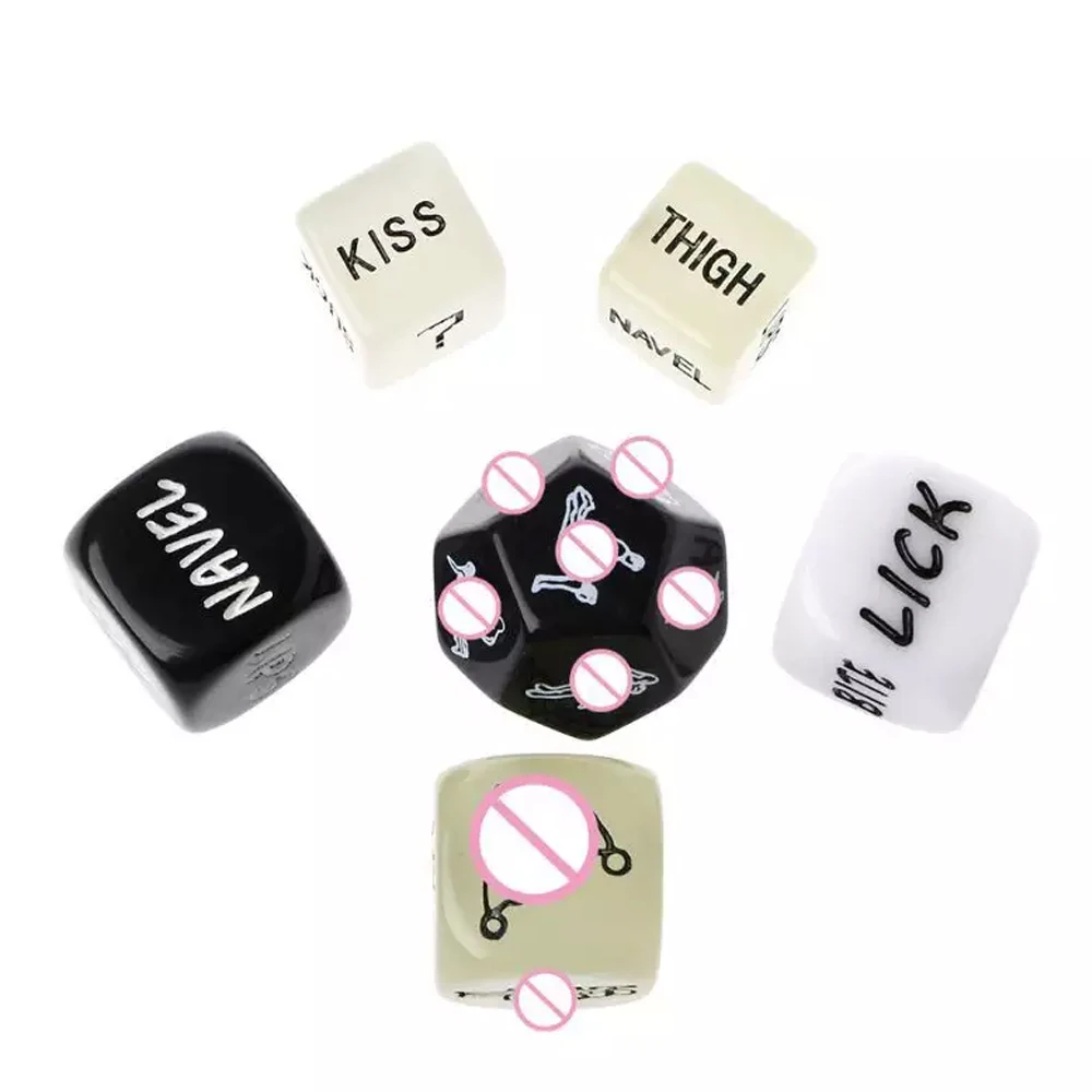 Jeux de dés sexuels BDSM, accessoires de Posture Sexy, nouveauté cadeau de fête, brille dans la nuit, ensemble de dés de Position sexuelle, jeu érotique pour adultes, pour Couples