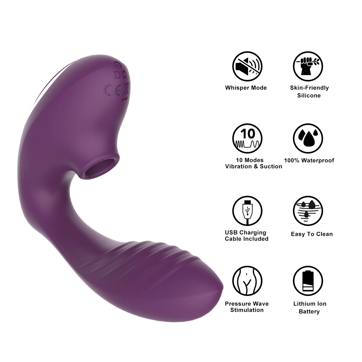 Vibromasseur sous vide pour femme, gode, clitoris, continents, ventouse, vibrant, femelle, aspiration orale, stimulateur de clitoris, massage, jouets sexuels pour adultes