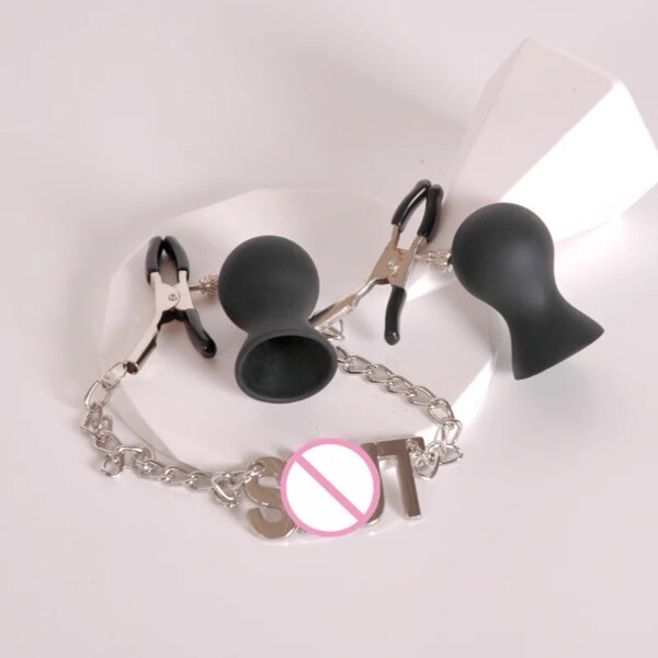 Pinces de poitrine à nœud papillon pour femmes, équipement de bondage, Continents, pinces à ventouse, fétiche, accessoires sexy, accessoires de même, gadgets Bsie M, jeux pour adultes, 7.0 – Image 3
