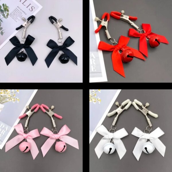 Pinces de poitrine à nœud papillon pour femmes, équipement de bondage, Continents, pinces à ventouse, fétiche, accessoires sexy, accessoires de même, gadgets Bsie M, jeux pour adultes, 7.0 – Image 6